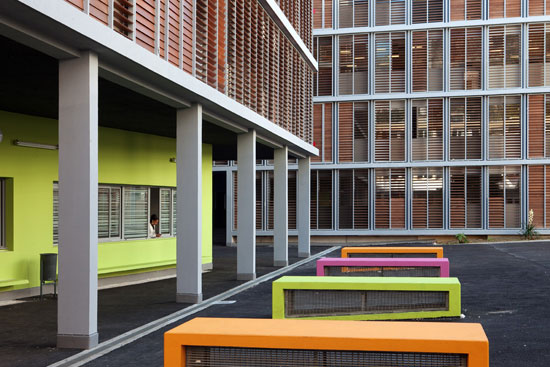 n + b architects: paul valery highschool, france   restructure and extension