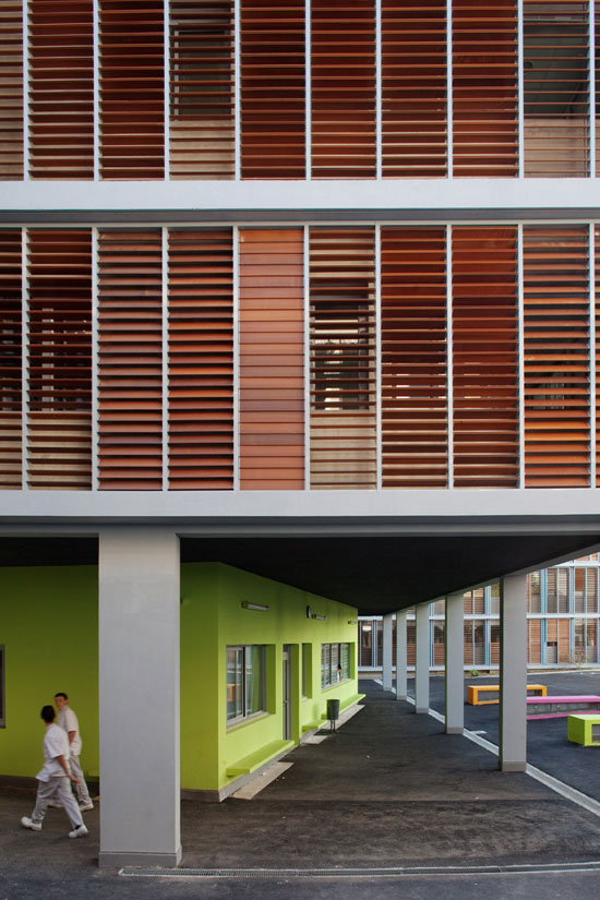 n + b architects: paul valery highschool, france   restructure and extension