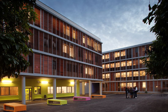 n + b architects: paul valery highschool, france   restructure and extension