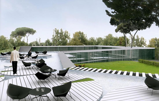 nabito architects: domus aquae   thermal complex club, rome