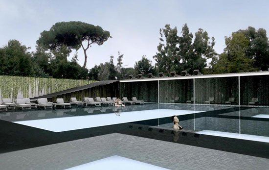 nabito architects: domus aquae   thermal complex club, rome