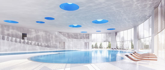 mikou design studio: valmorel water sports and spa