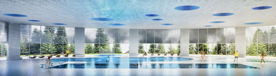 mikou design studio: valmorel water sports and spa