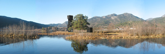 rintala eggertsson architects: watchtower, seljord, norway