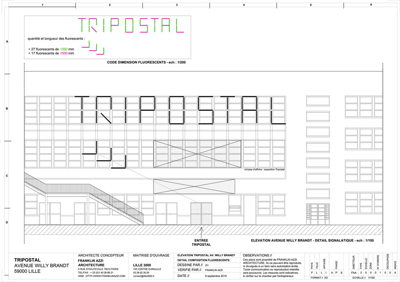 franklin azzi architecture: le tri postal