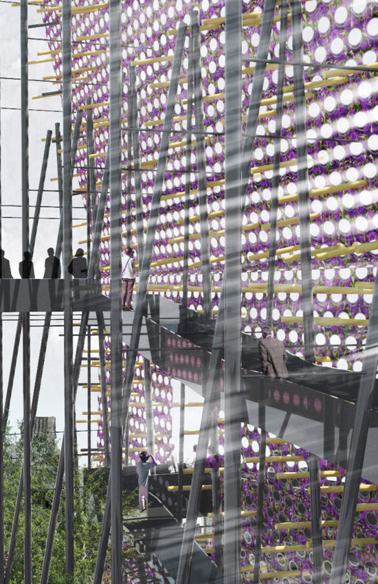 cienm2//100m2 architecture: 'take smoke makes water'   reinvent cities competition