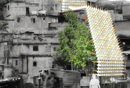 cienm2//100m2 architecture: 'take smoke makes water'   reinvent cities competition
