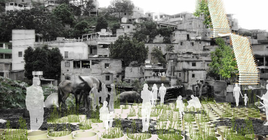 cienm2//100m2 architecture: 'take smoke makes water'   reinvent cities competition