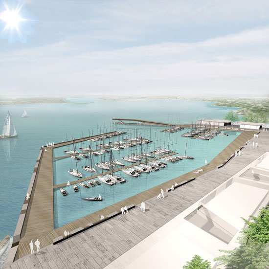 ASTOC and bgmr win first prize for senftenberg harbor project