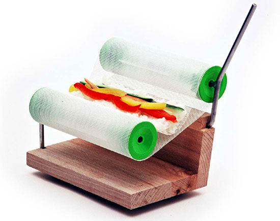 osko + deichmann: 'sushi roller' at kitchen ecology exhibition