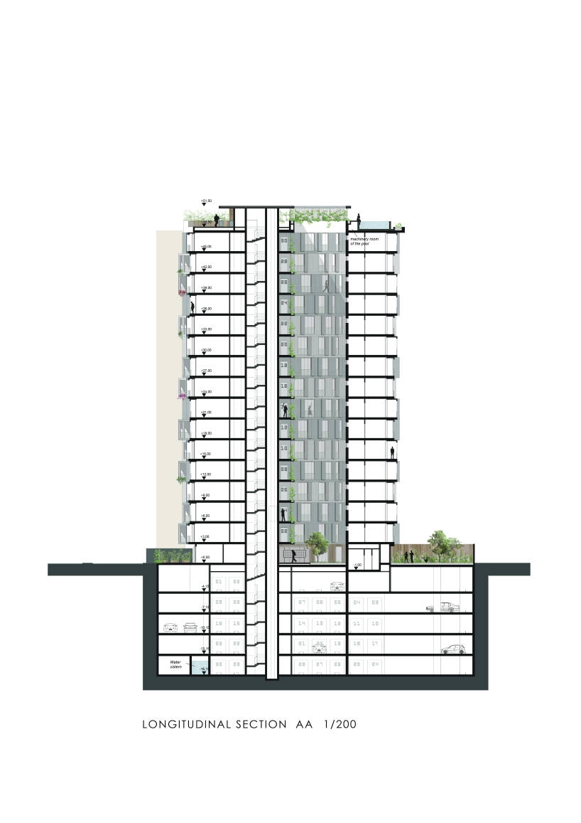 Manco Architects: Vertical Neighborhood   Residential Tower in front of Lima Golf Club