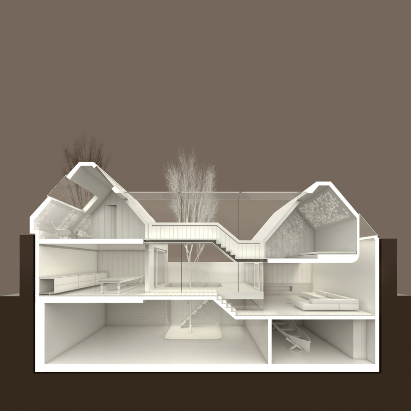 piercy conner secures consent for a contemporary weathering steel house in the shadow of kew gardens