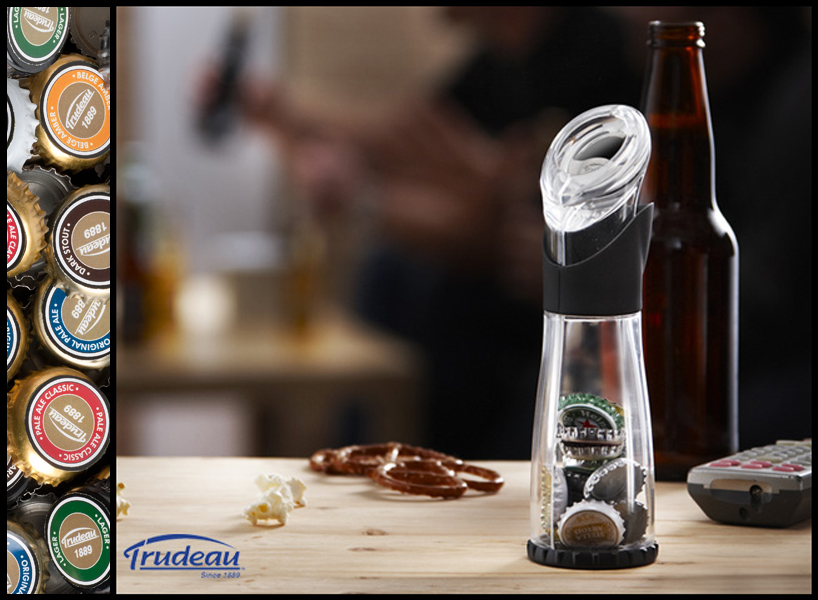 beer cap catcher by stefano di lollo (for the trudeau corporation)