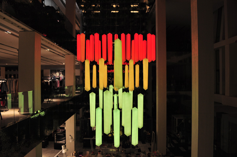 Chrystal Chandelier by WHITEvoid interactive art & design