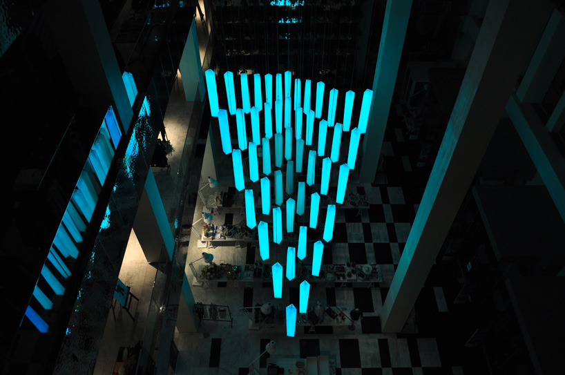 Chrystal Chandelier by WHITEvoid interactive art & design