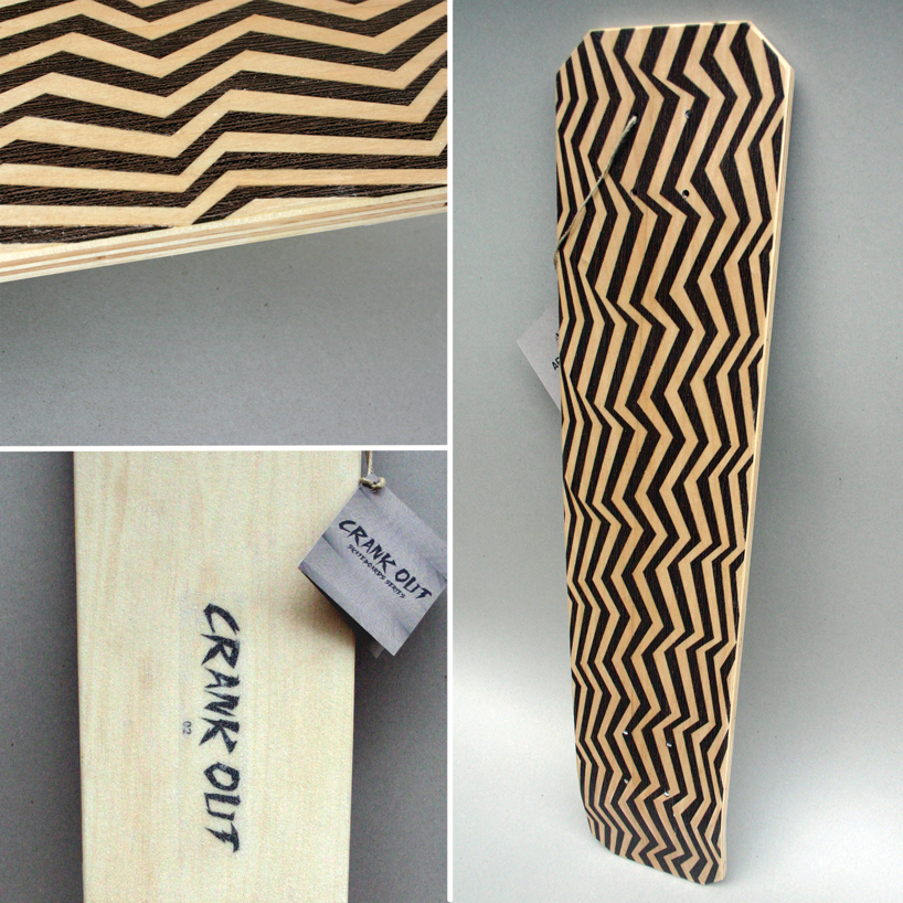 crank out handmade skateboards