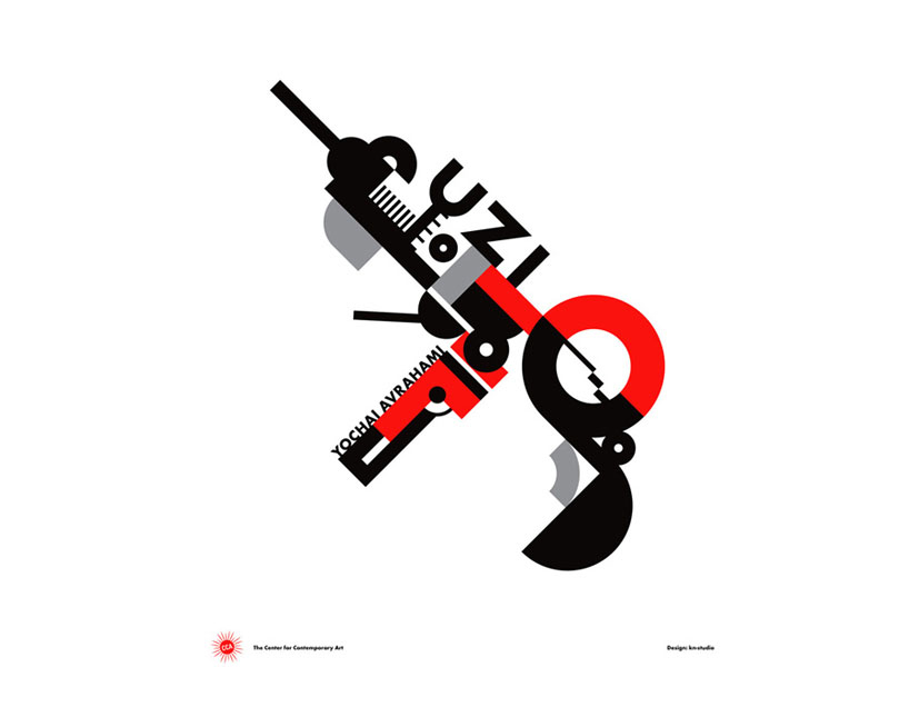 Uzi as Bauhaus product, Koby Barhad and Noa Schwartz, KN studio