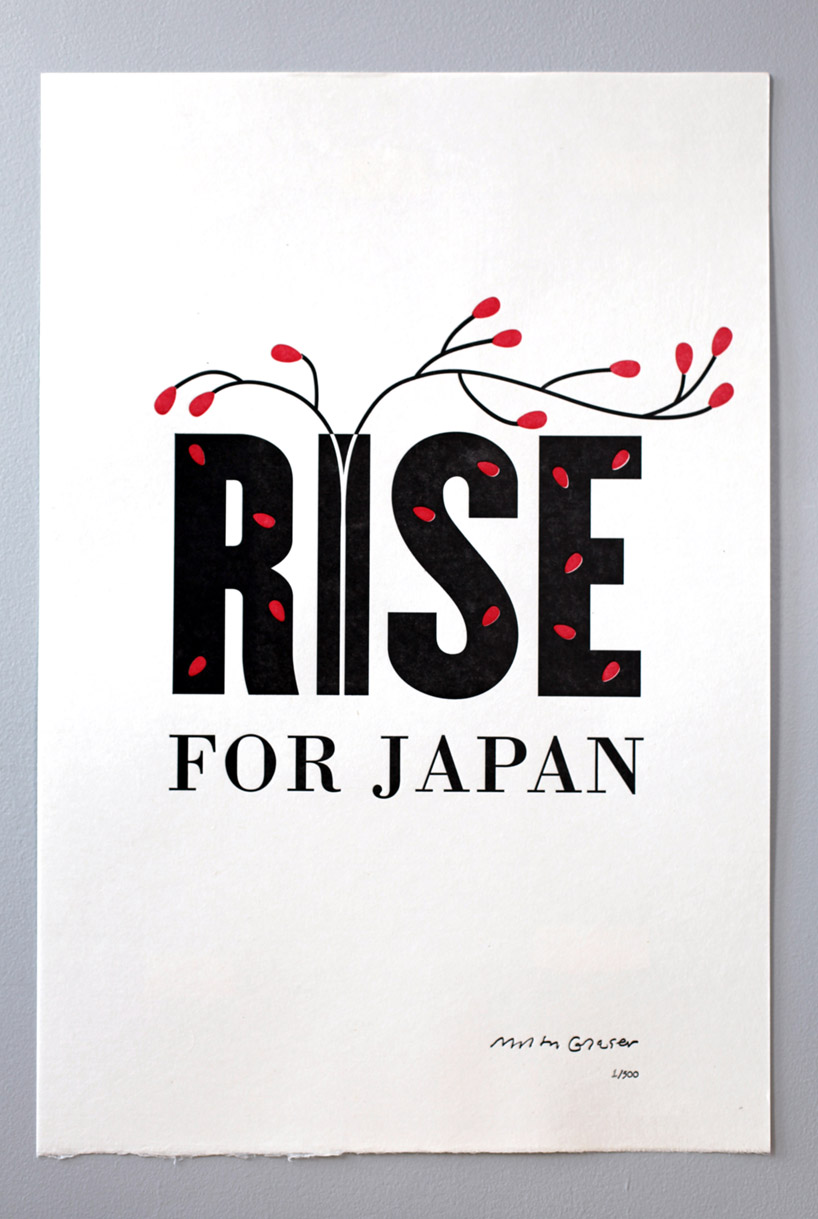 Rise for Japan x Milton Glaser Limited Edition Poster