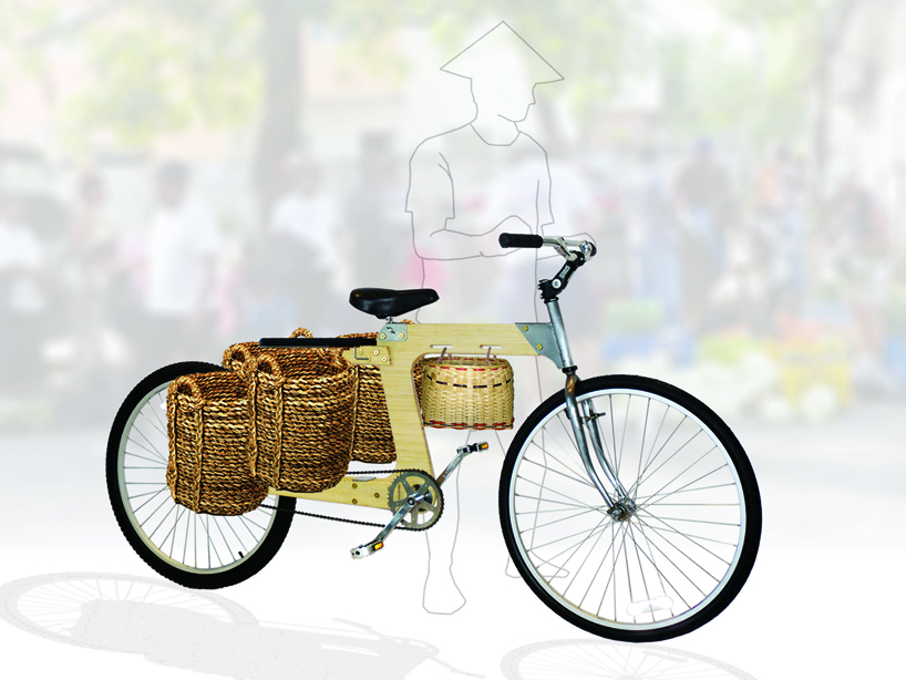 Bamboo bike online basket