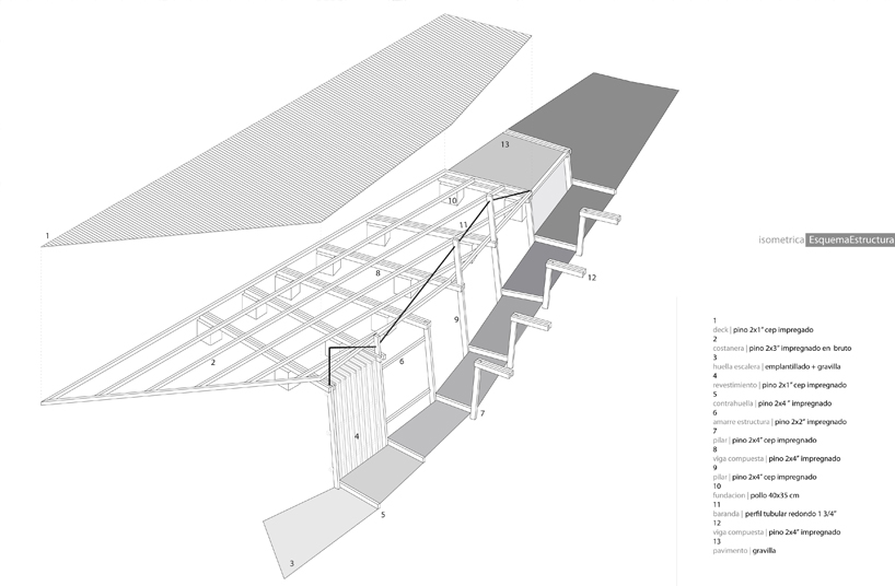 mauricio a. ureta villagra: observation platform in talca, chile