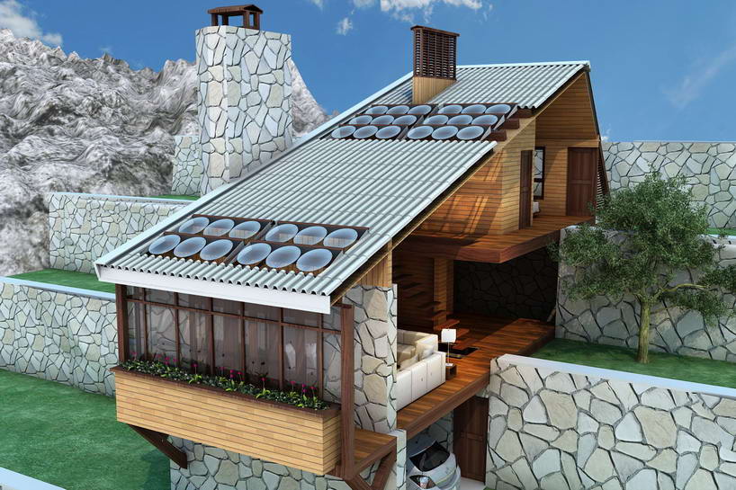 optical photovoltaic solar panel facade