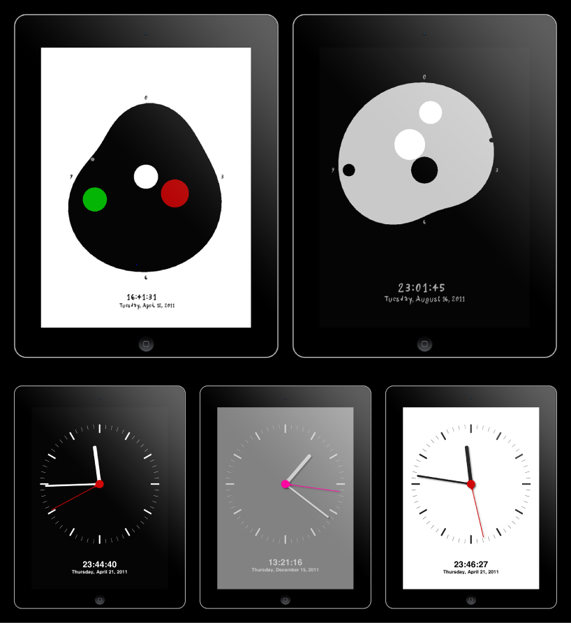 audio clock for iPhone + iPad
