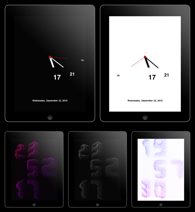 audio clock for iPhone + iPad