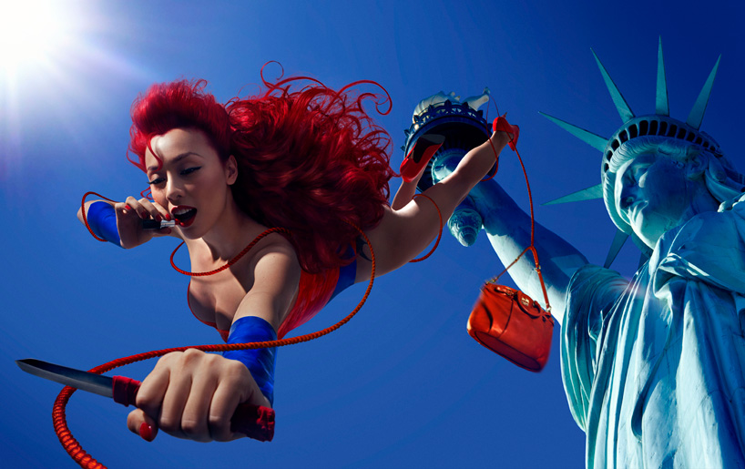 glamorous futurist fashion photography by chenman