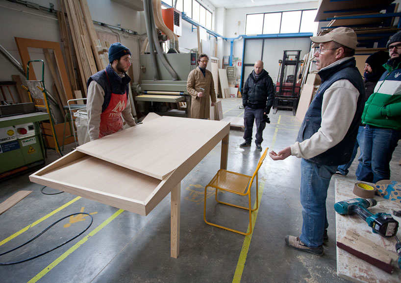 alessandro busana: cutline furniture by smooth plane