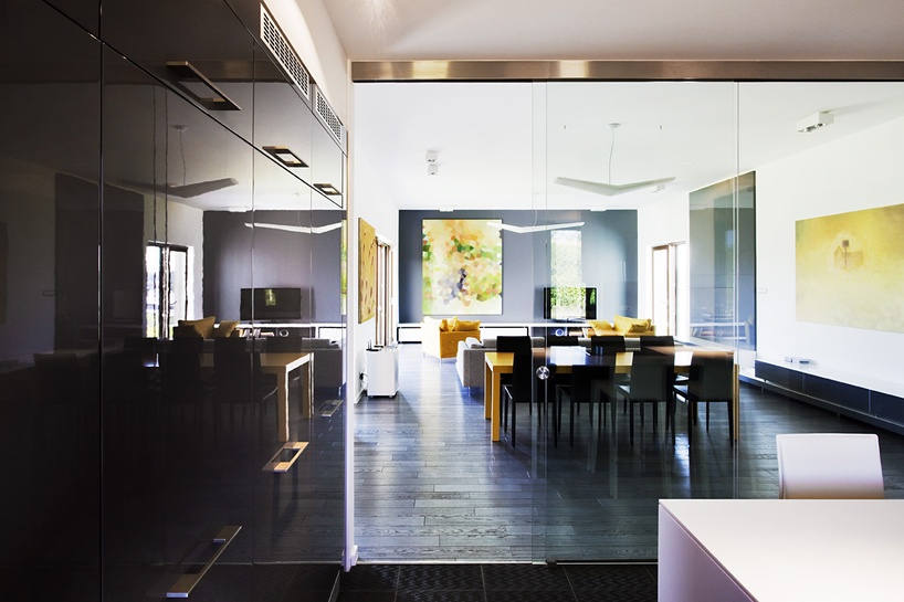 minimalist villa in a hungarian town