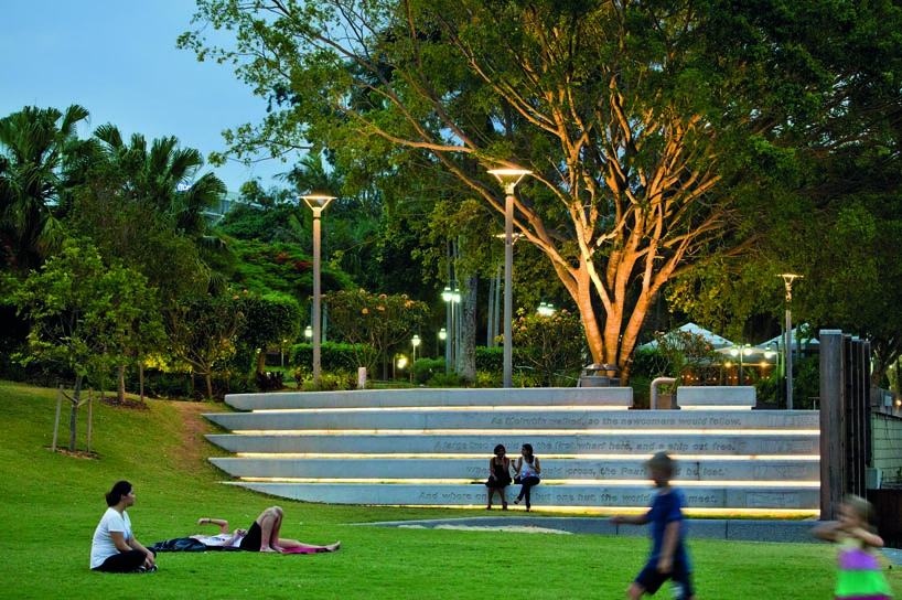 cardno s.p.l.a.t. & arkhefield: 'river quay' south bank parklands brisbane
