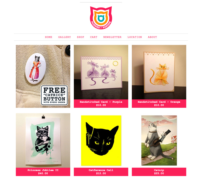 pussies on parade: a repository of feline art