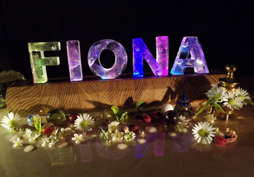 names in lights by bonner + blackburn