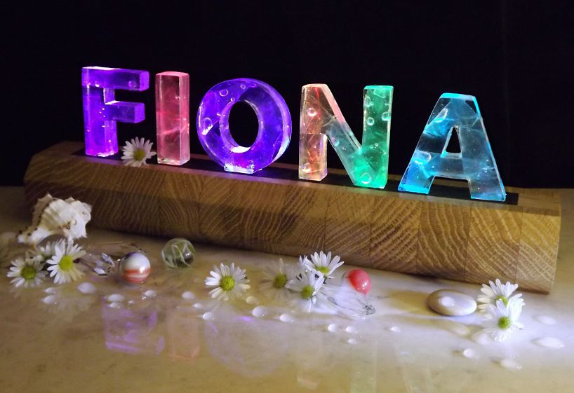 names in lights by bonner + blackburn