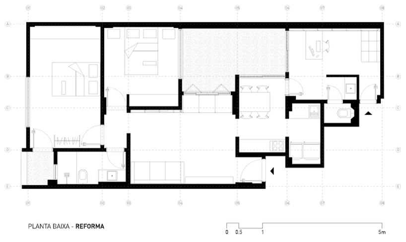 0e1 arquitetos: apartamento da atriz