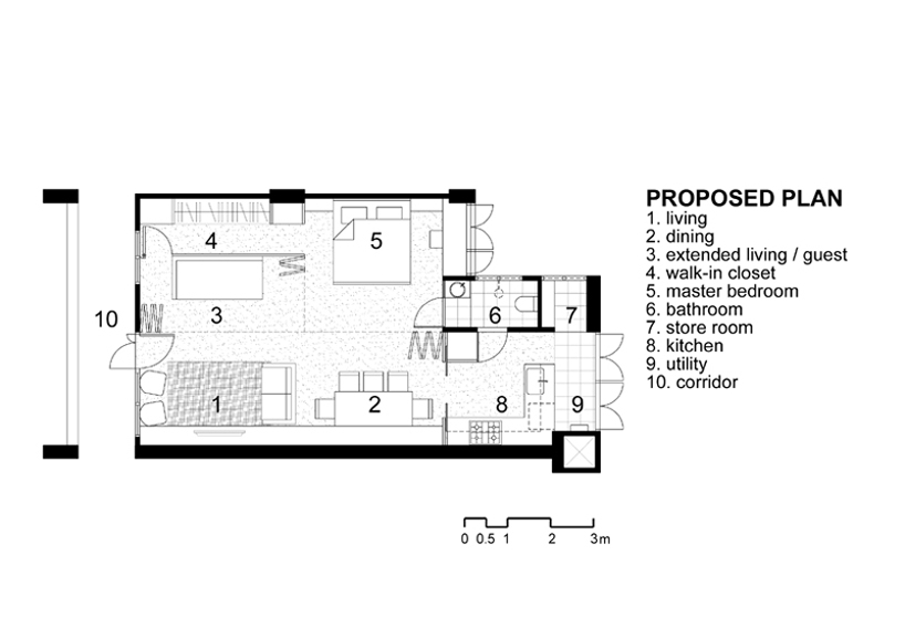 the design abode: flexible apartment