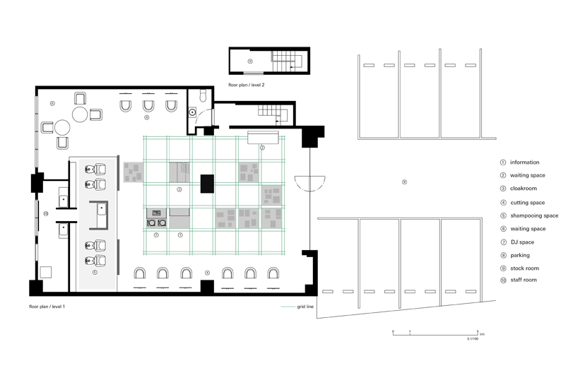 sides core: vinyl mix hair salon renovation