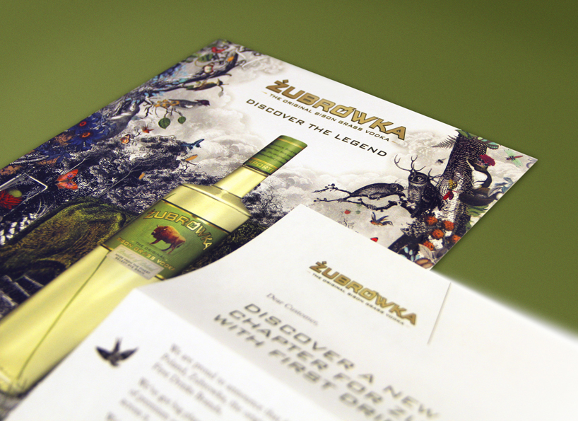 purple creative: zubrowka bison grass vodka identity