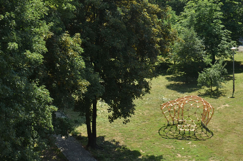 parametric pavilion at wroclaw university of technology