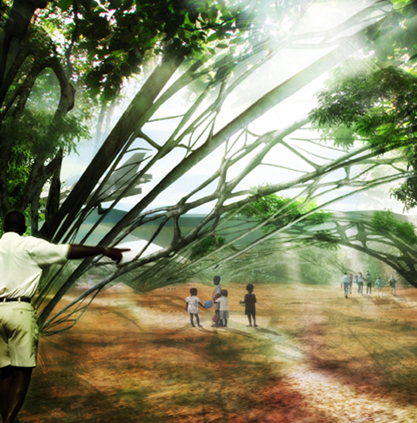 a. conway pedron + rebecca bartlett: symbiotic vaulting for libreville airport in gabon