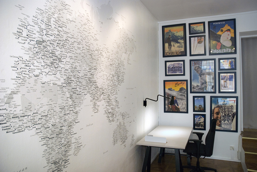 willem heeffer: hanging recycled ski chandelier