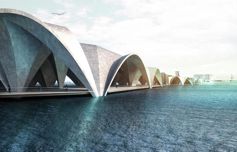 a. conway pedron + rebecca bartlett: symbiotic vaulting for libreville airport in gabon