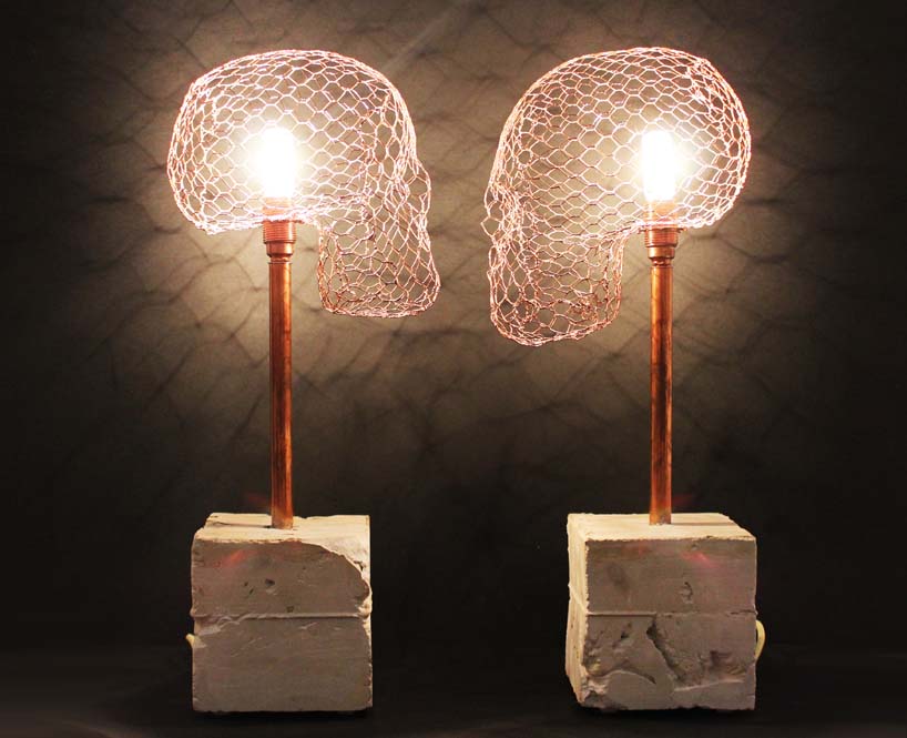 skull light by studio baag