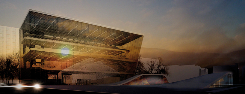 ground mirror public library by david tajchman