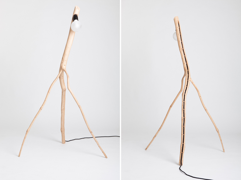 bicho: reclaimed branch lighting by martinho pita
