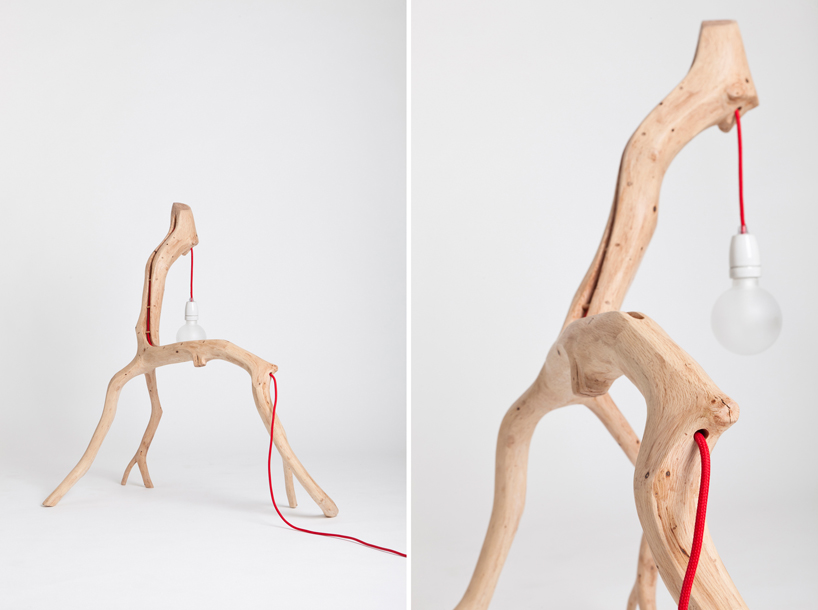 bicho: reclaimed branch lighting by martinho pita