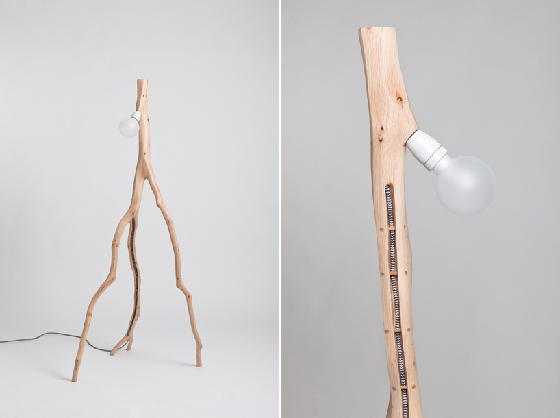 bicho: reclaimed branch lighting by martinho pita