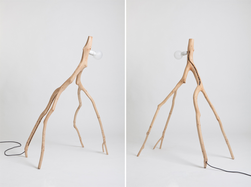 bicho: reclaimed branch lighting by martinho pita