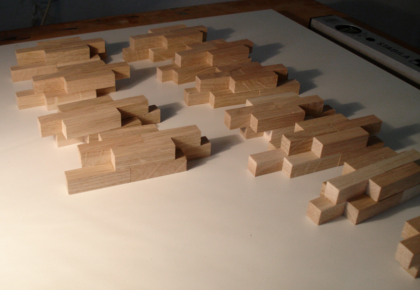 interlaced stool and coffee table by philipp aduatz