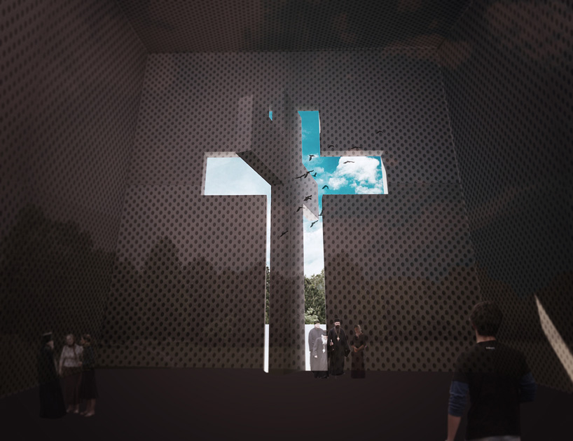 christian cross church by vaniko katamashvili